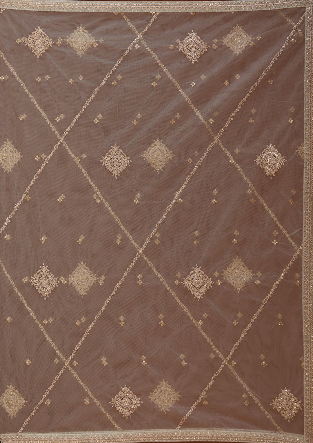 Off White Zariwork Brocade Readymade Salwar Suit