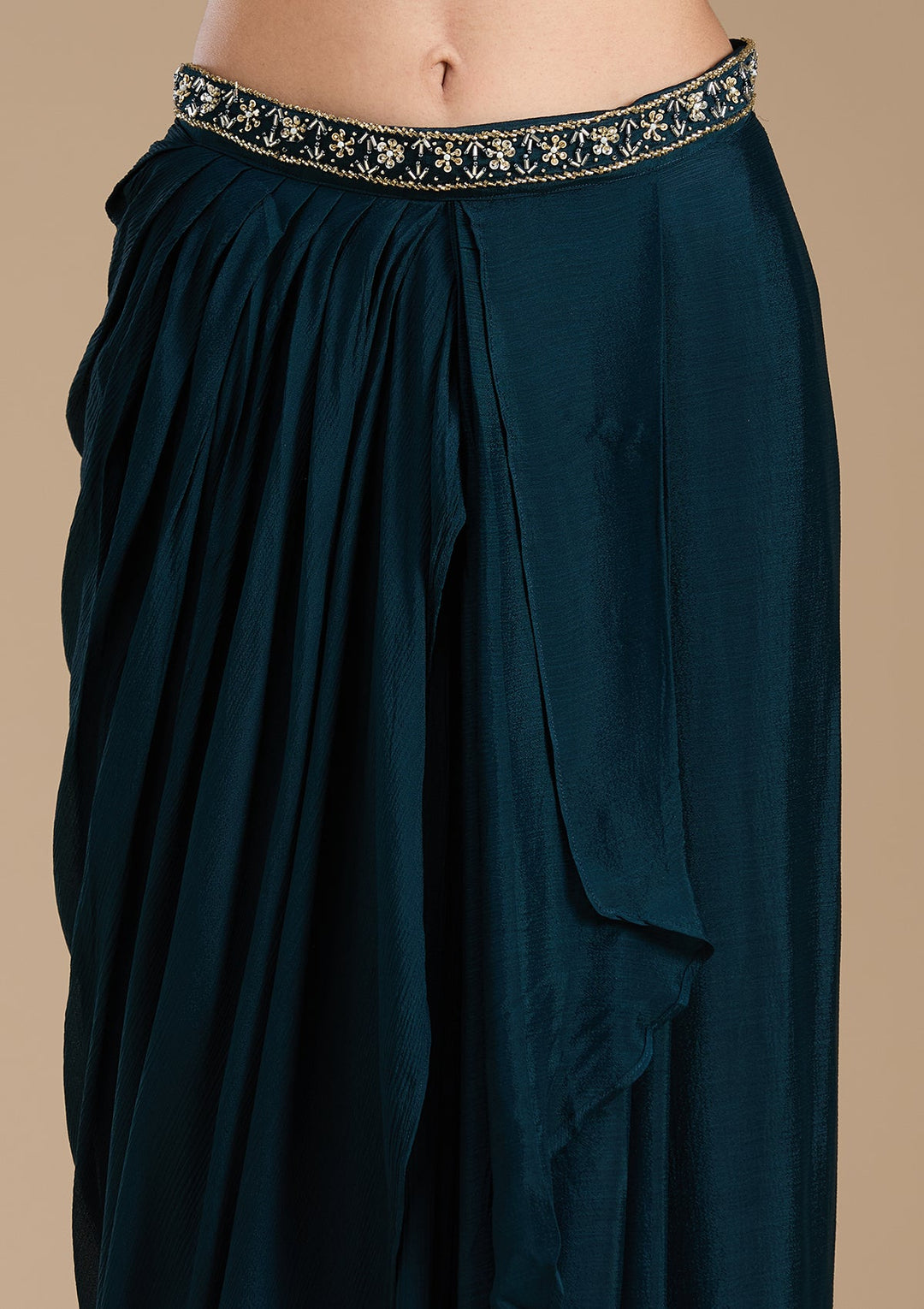 Navy Blue Cutdana Georgette Readymade Salwar Suit-koskii