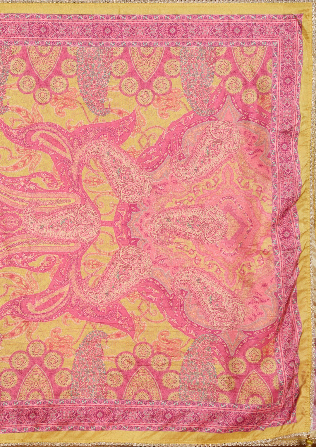 Mehendi Cording Soft Raw Silk Readymade Salwar Suit_koskii