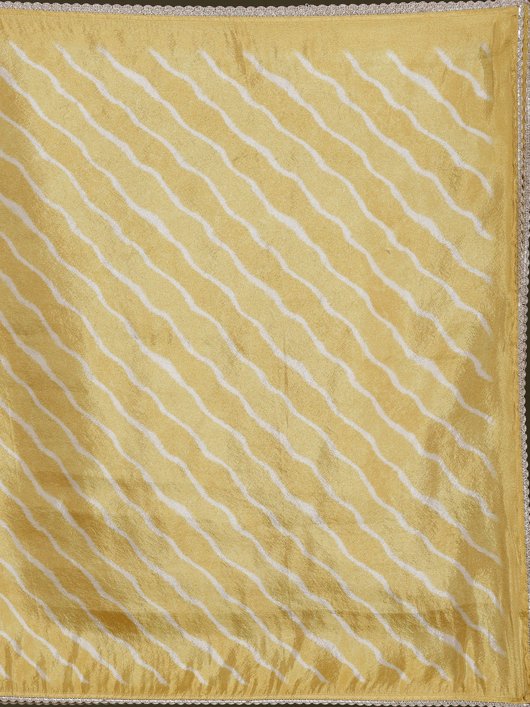 Cream Zariwork (Gold) Tissue Readymade Salwar Suit