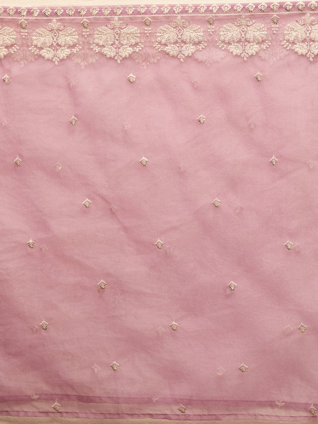 Mauve Threadwork Chanderi Readymade Salwar Suit