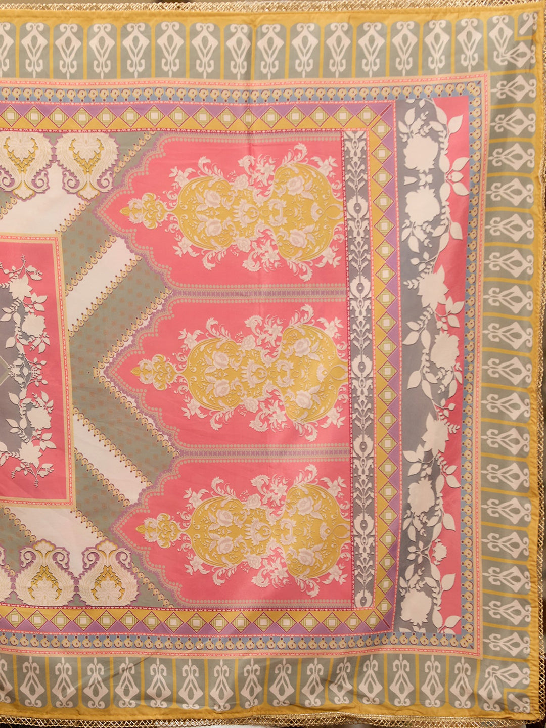 Pista Green Stonework Tissue Readymade Salwar Suit