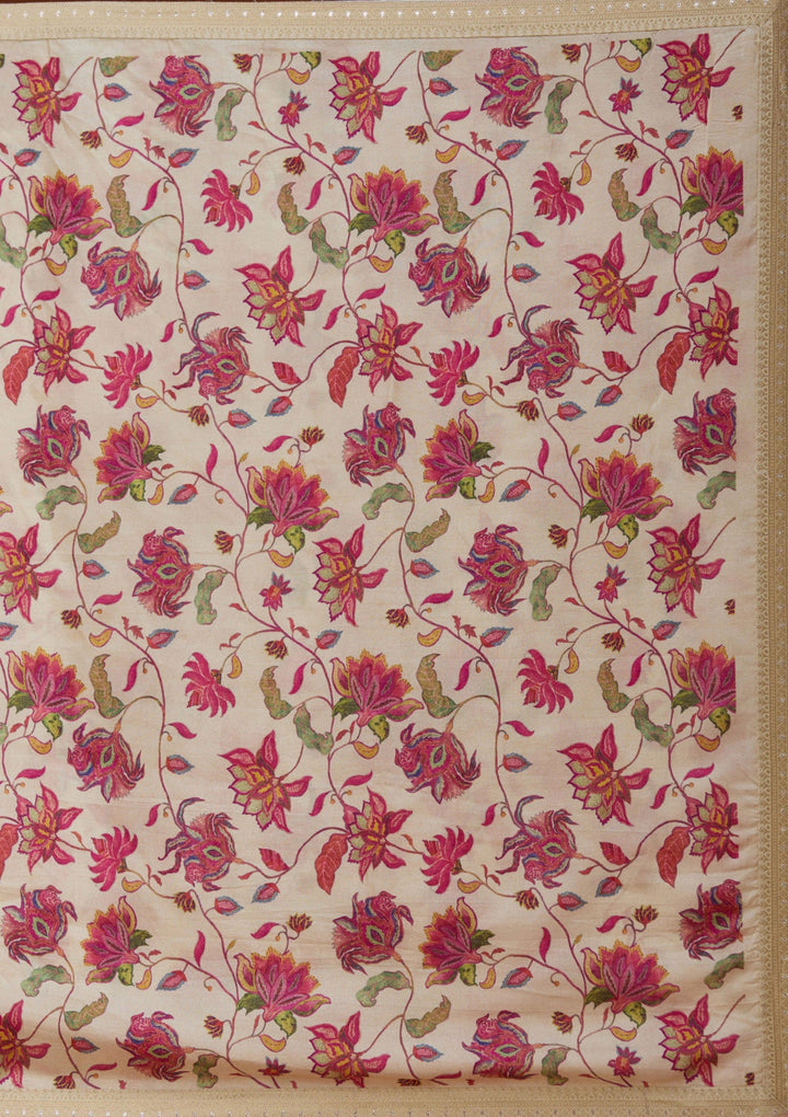 Beige Sequins Soft Raw Silk Readymade Salwar Suit