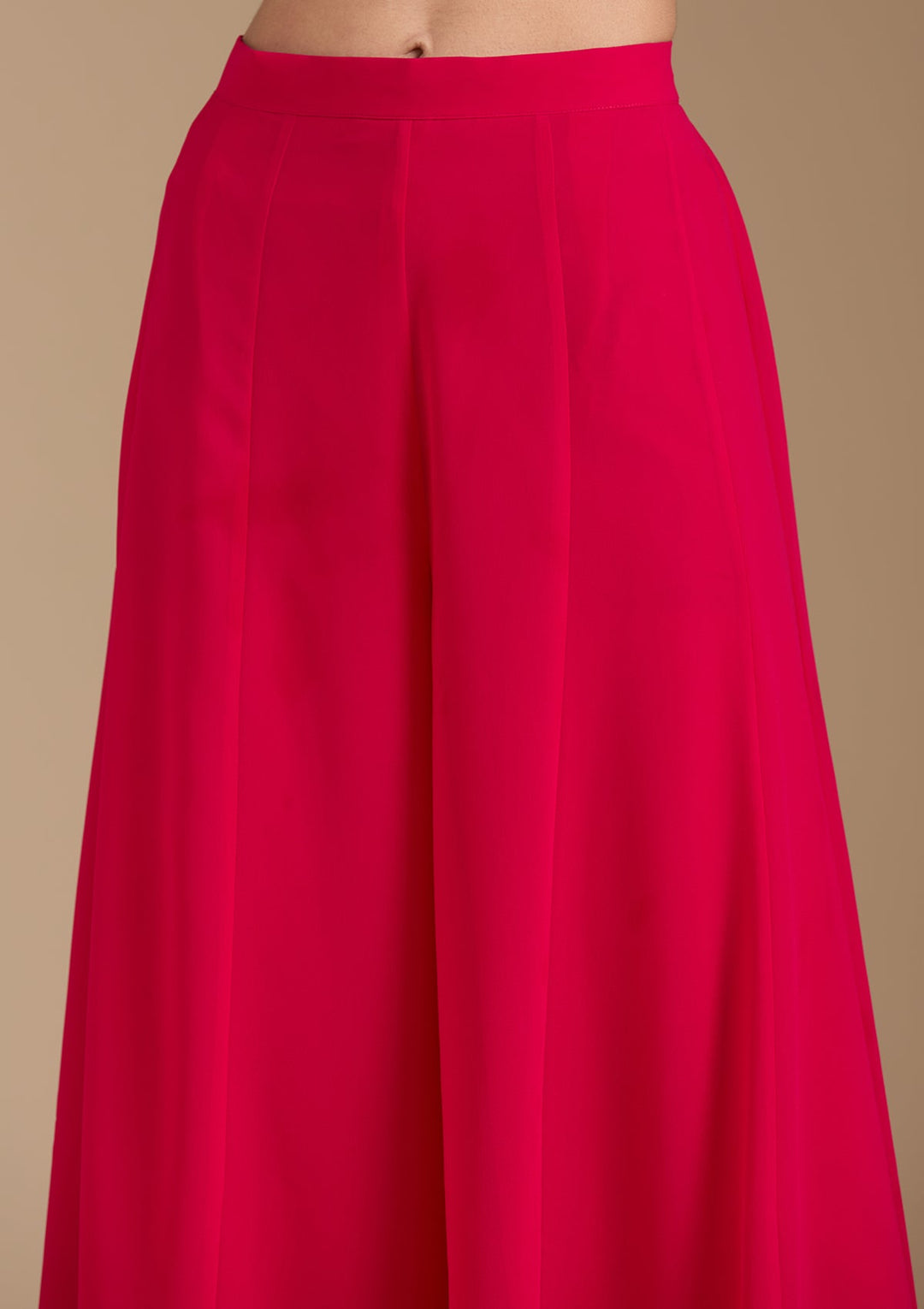 Rani Pink Cutdana Georgette Readymade Salwar Suit