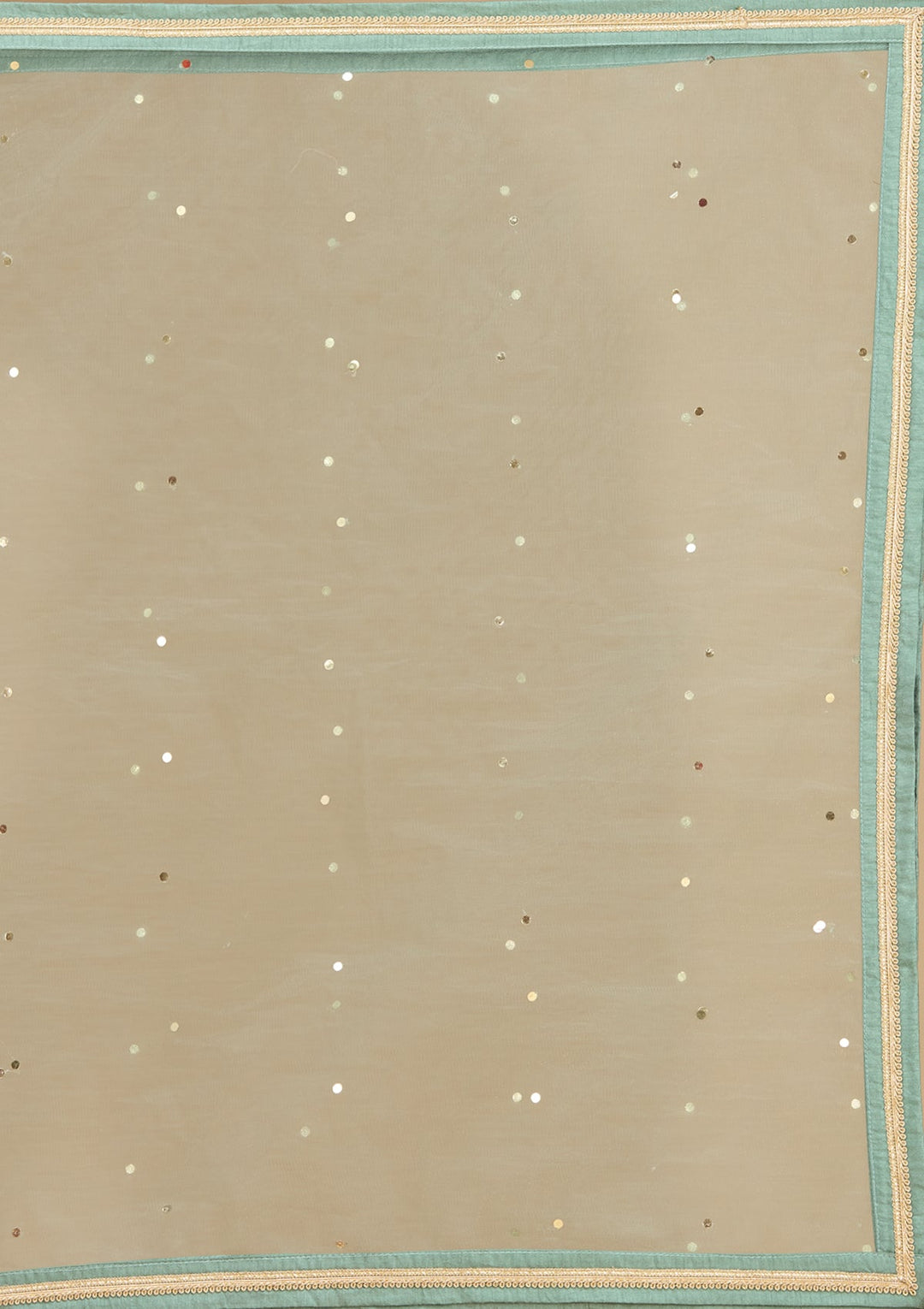 Sea Green Zariwork (Gold) Satin Readymade Salwar Suit