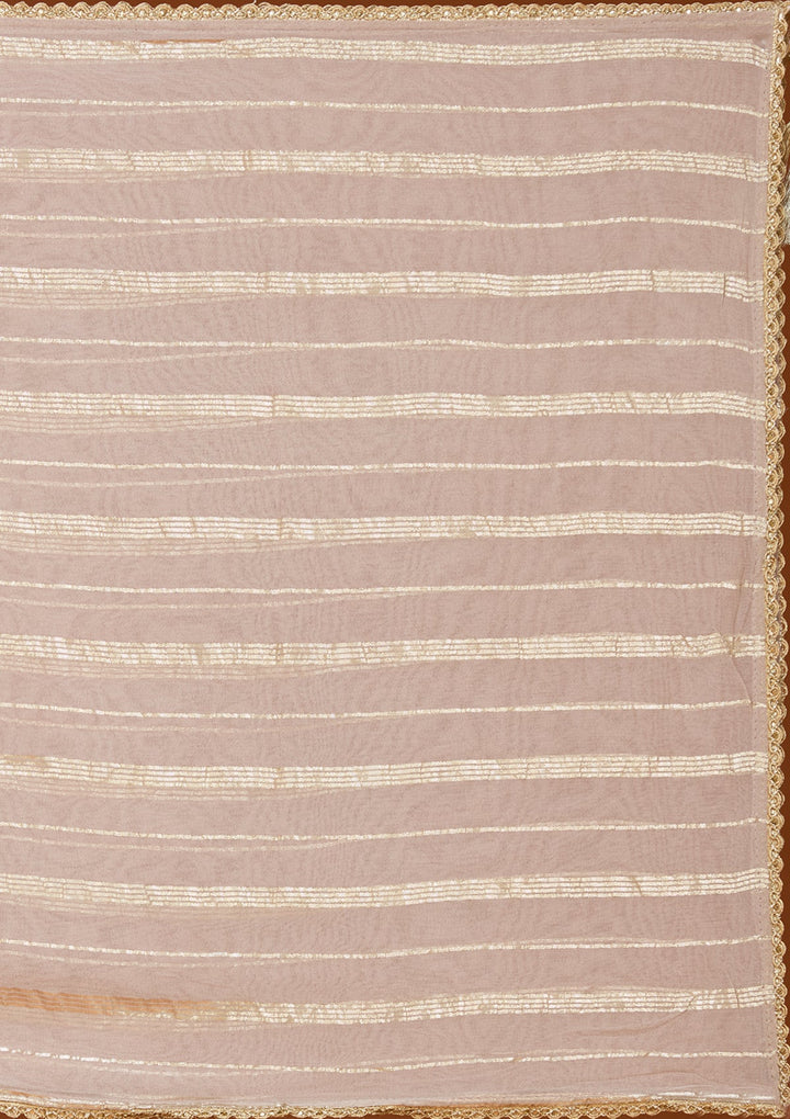 Light Lavender Cording Tissue Readymade Salwar Suit