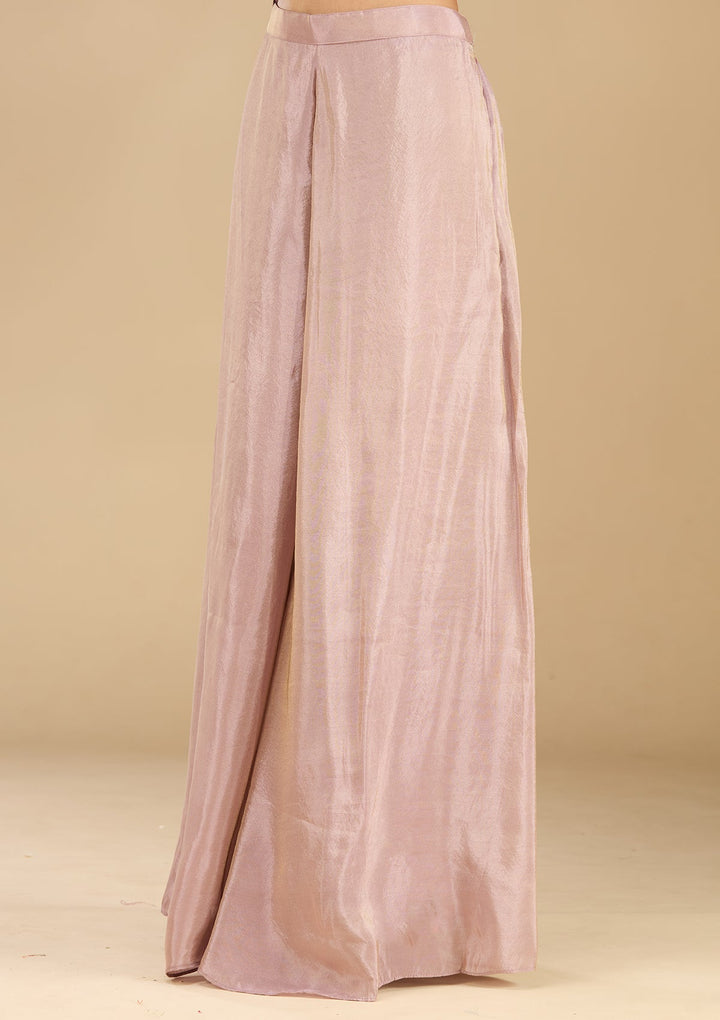 Lavender Cutdana Tissue Readymade Salwar Suit