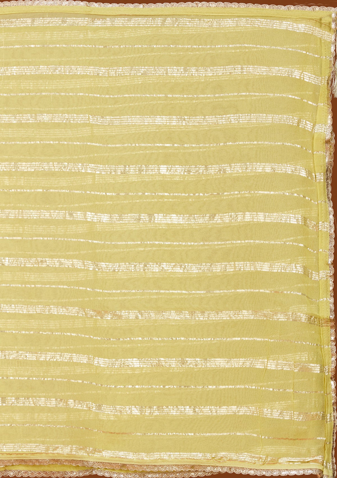 Lime Green Threadwork Tissue Readymade Salwar Suit