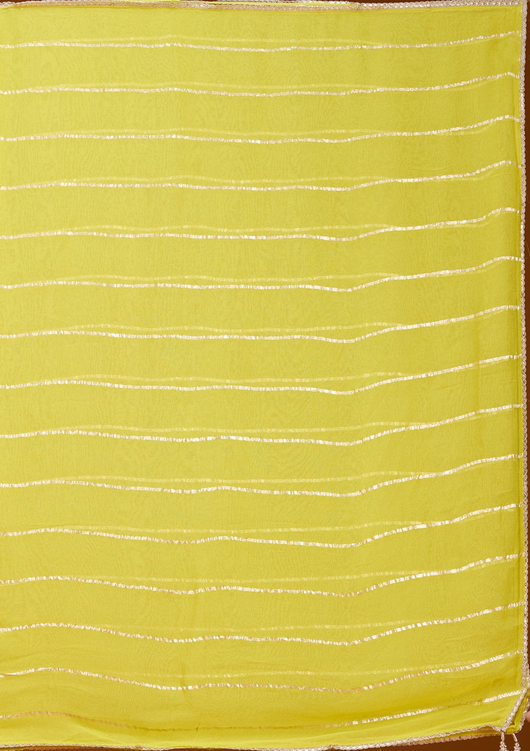 Lime Green Threadwork Tissue Readymade Salwar Suit