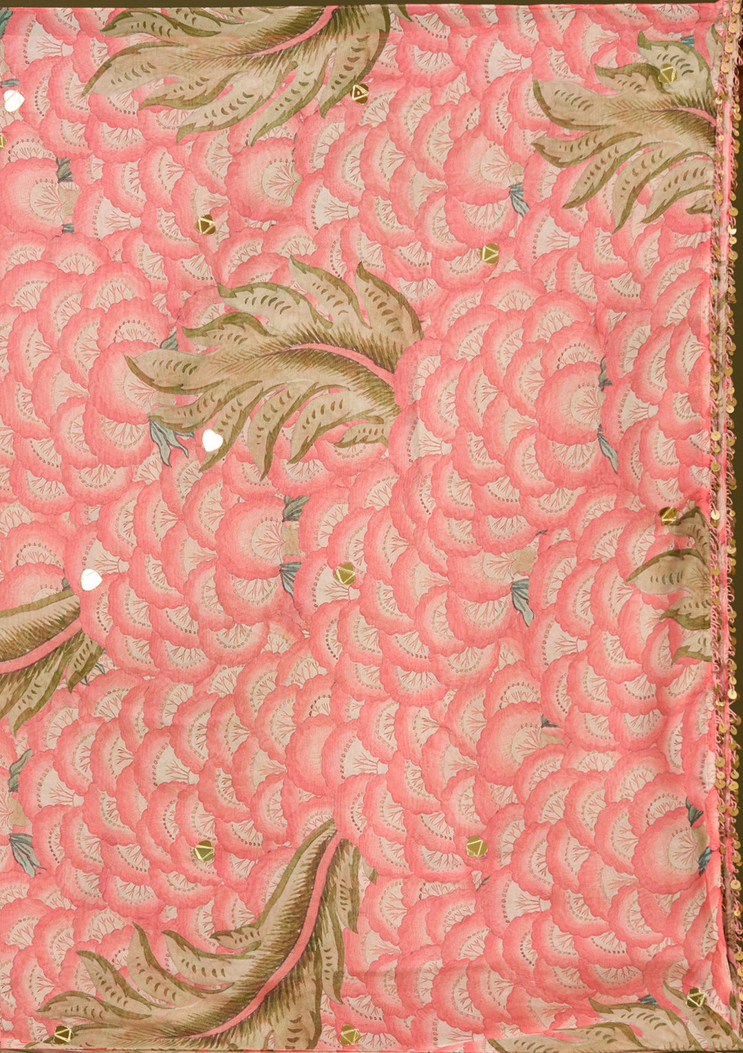 Pink Mirrorwork Crepe Readymade Salwar Suit