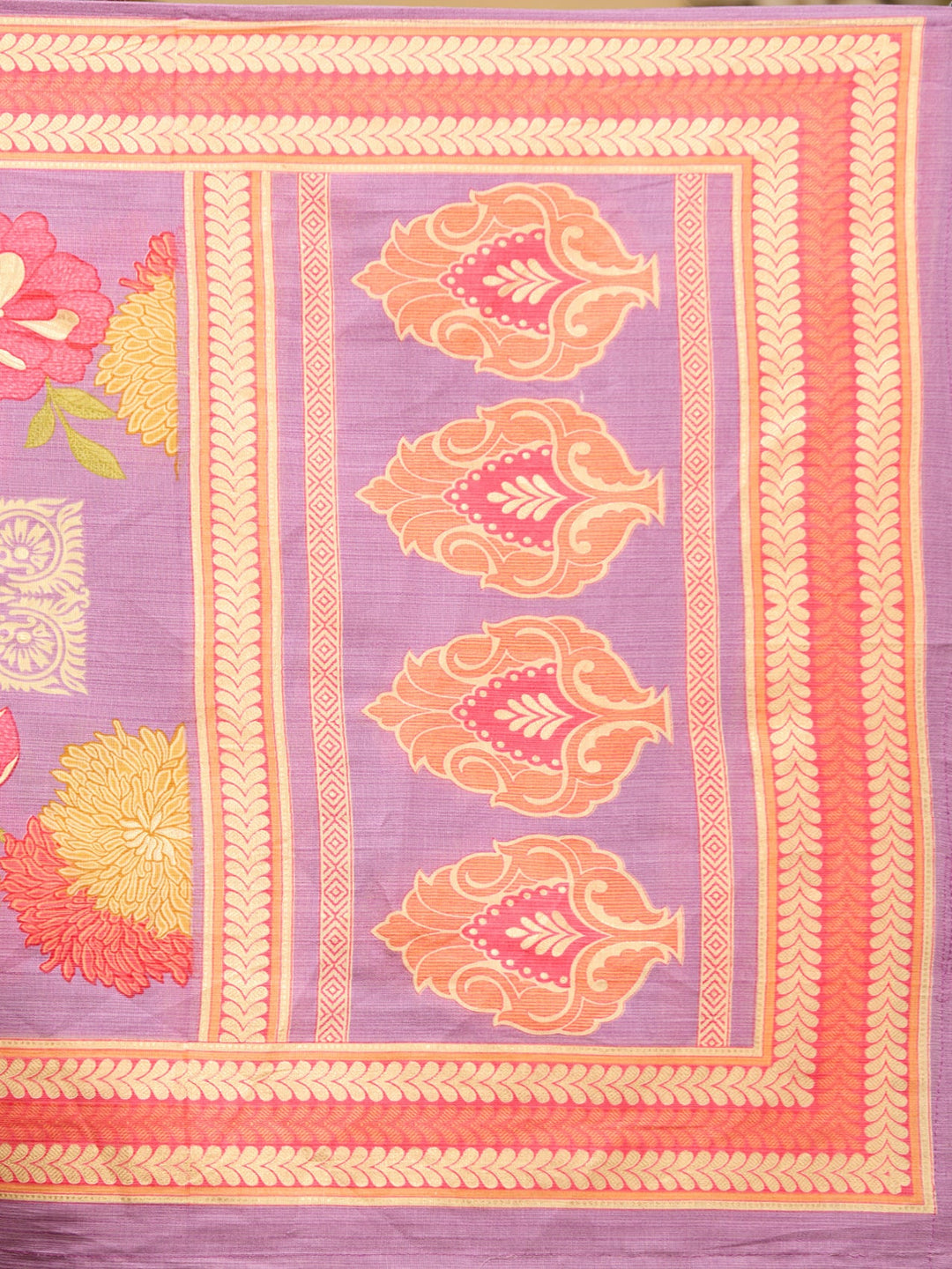 Purple Cording Soft Raw Silk Readymade Salwar Suit