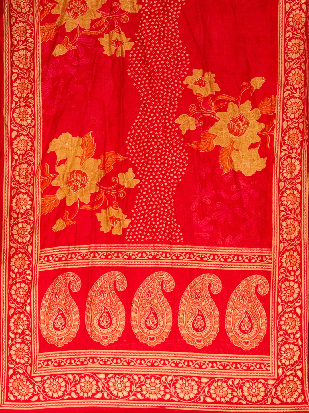 Rani Pink Cording Soft Raw Silk Readymade Salwar Suit