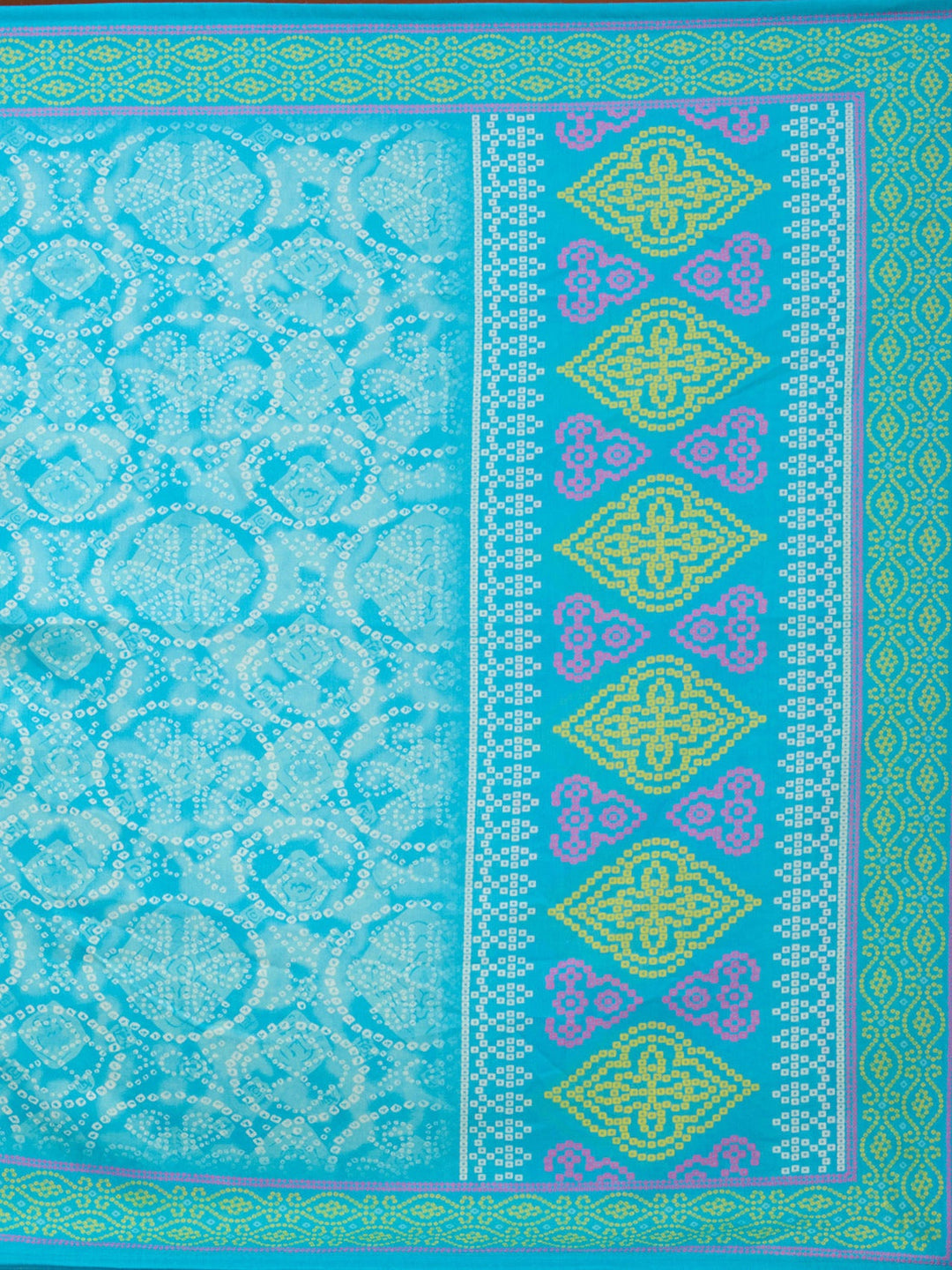 Turquoise Blue Threadwork Chanderi Readymade Salwar Suit