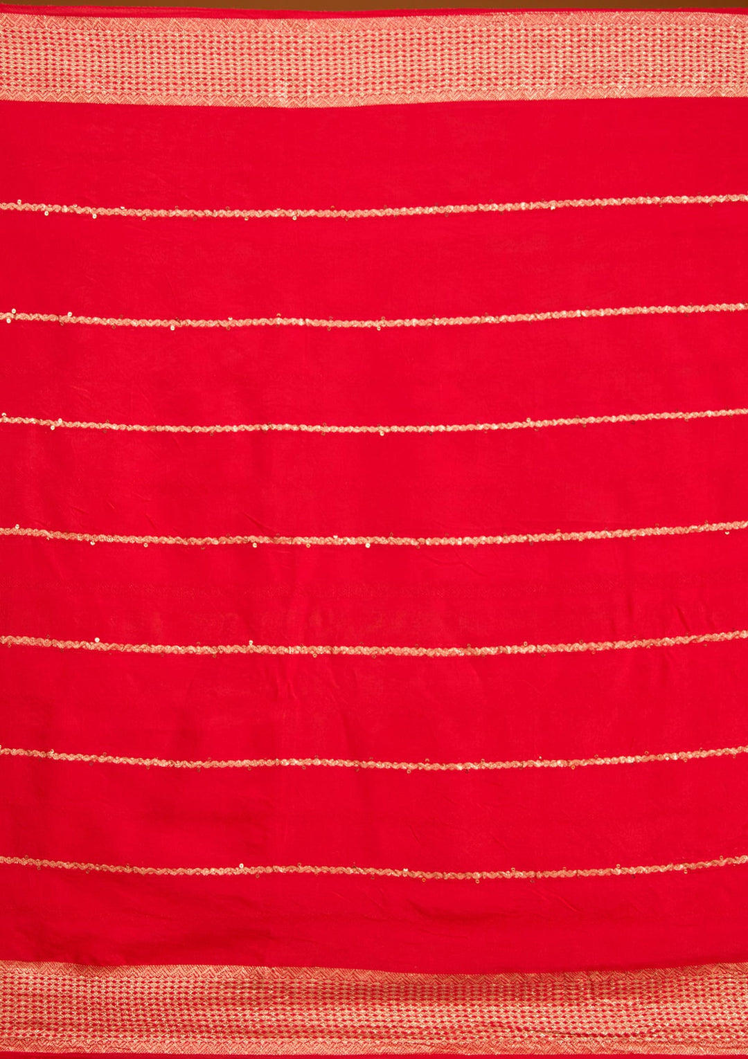 Red Cording Chanderi Readymade Salwar Suit