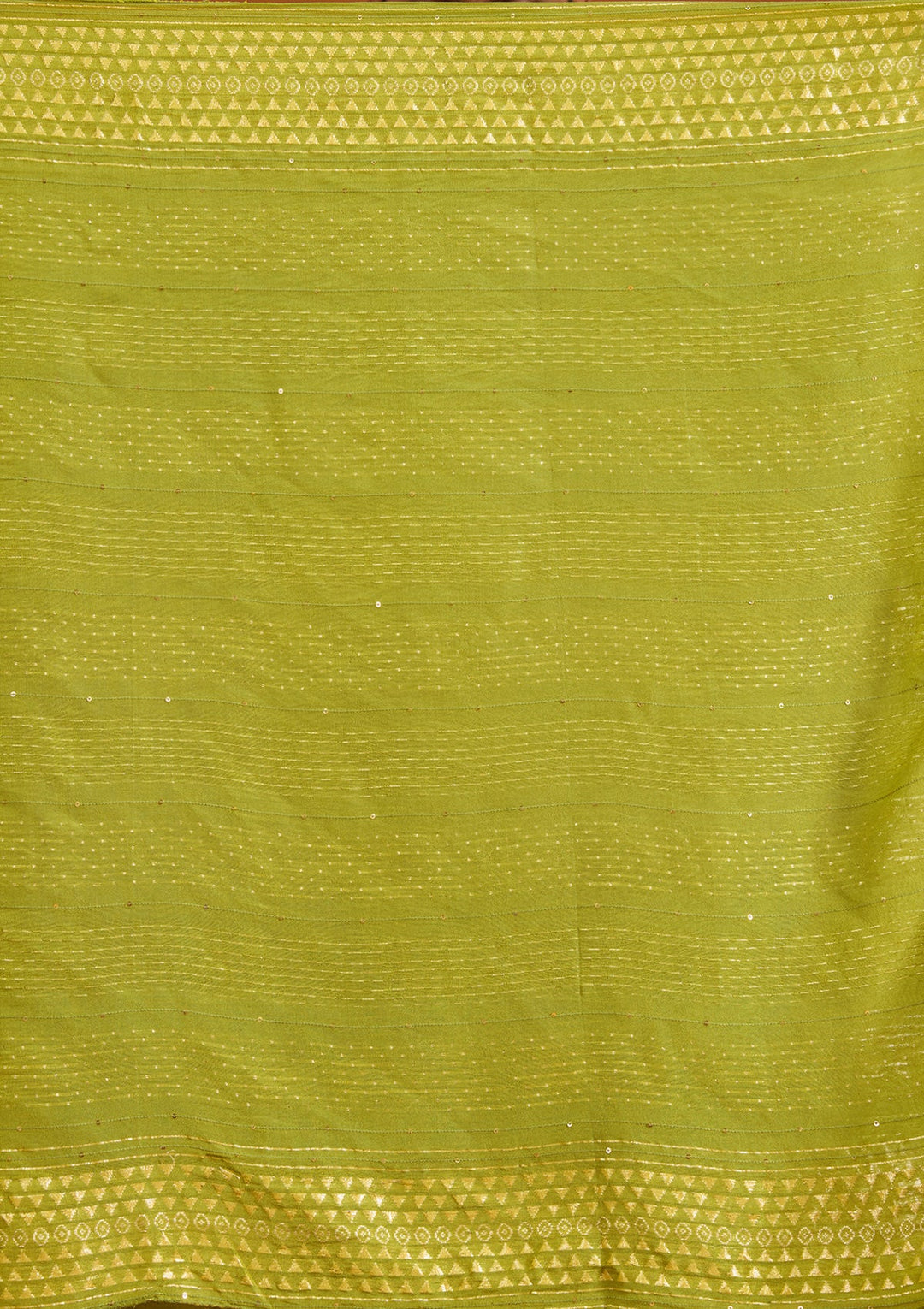 Mehandi Green Cutdana Chanderi Readymade Salwar Suit