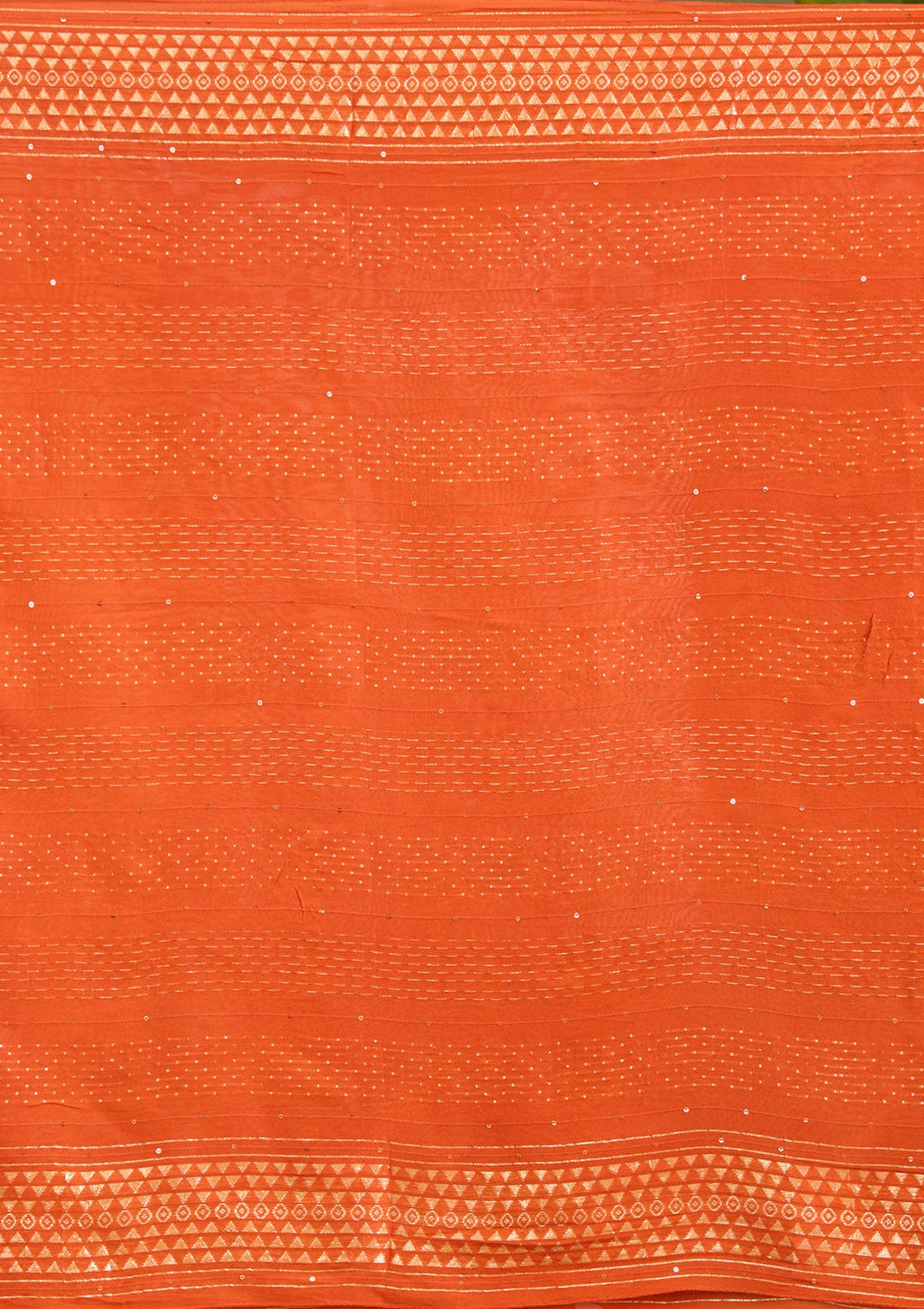 Rust Cutdana Chanderi Readymade Salwar Suit