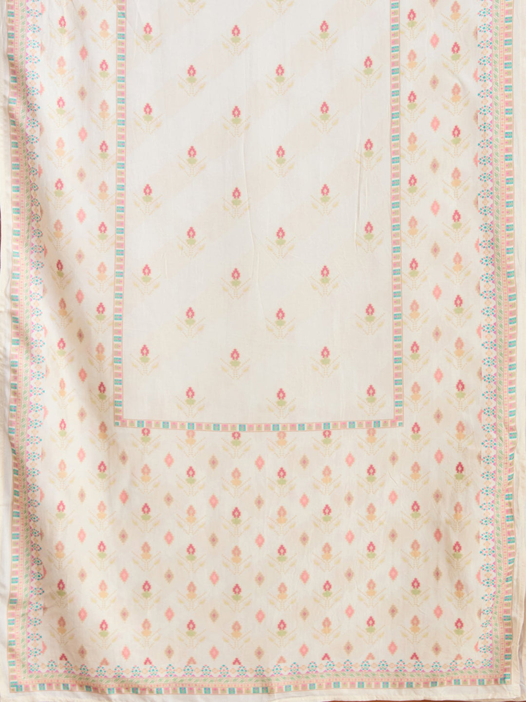 Cream Cutdana Soft Raw Silk Readymade Salwar Suit