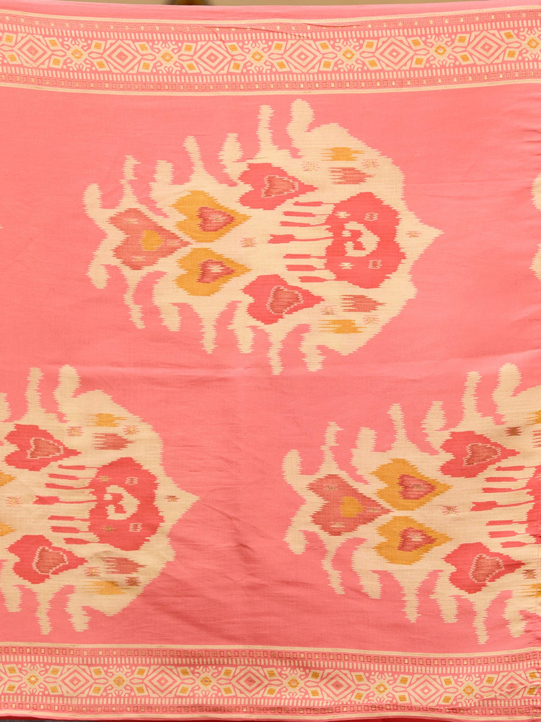 Peach Sequins Chanderi Readymade Salwar Suit