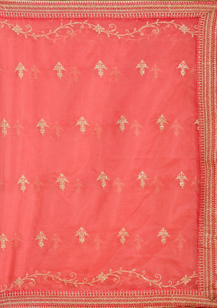 Sea Green Zariwork (Gold) Soft Raw Silk Readymade Salwar Suit