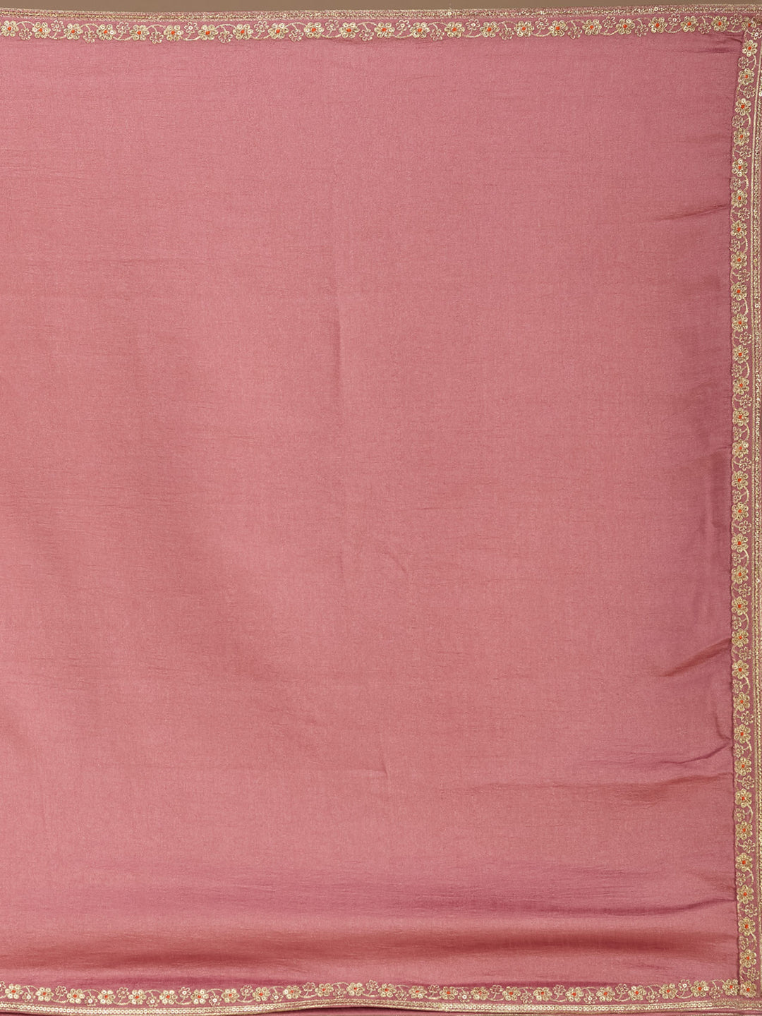 Dark Onion Pink Soft Raw Silk Gold Zariwork Anarkali Kurta With Pant Regular And Dupatta