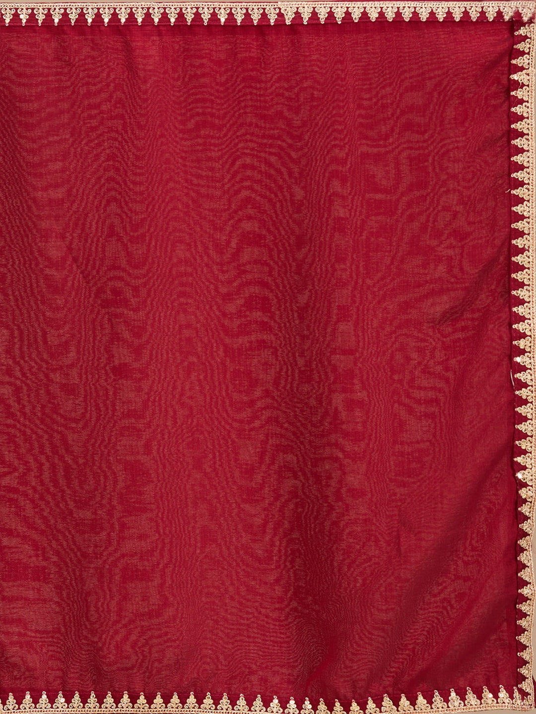 Maroon Zariwork (Gold) Soft Raw Silk Readymade Salwar Suit
