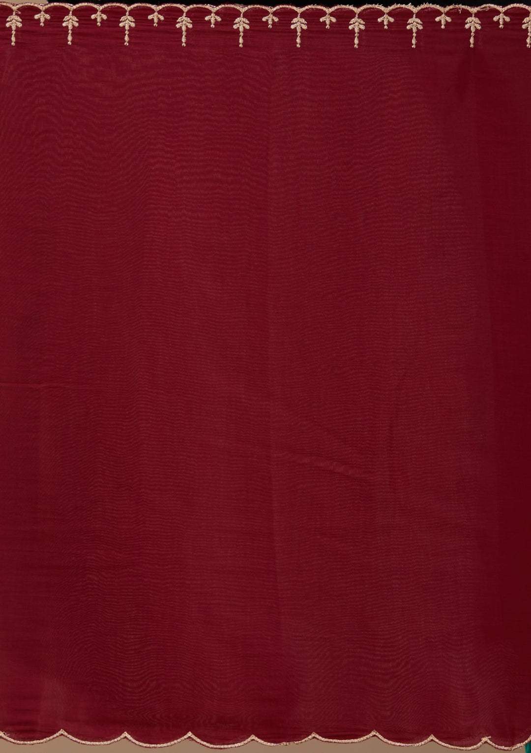 Maroon Zariwork (Gold) Chanderi Readymade Salwar Suit