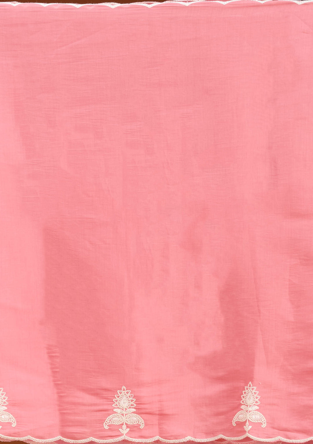 Gajari Pink Chanderi Threadwork Straight Kurta With Pant Regular And Dupatta