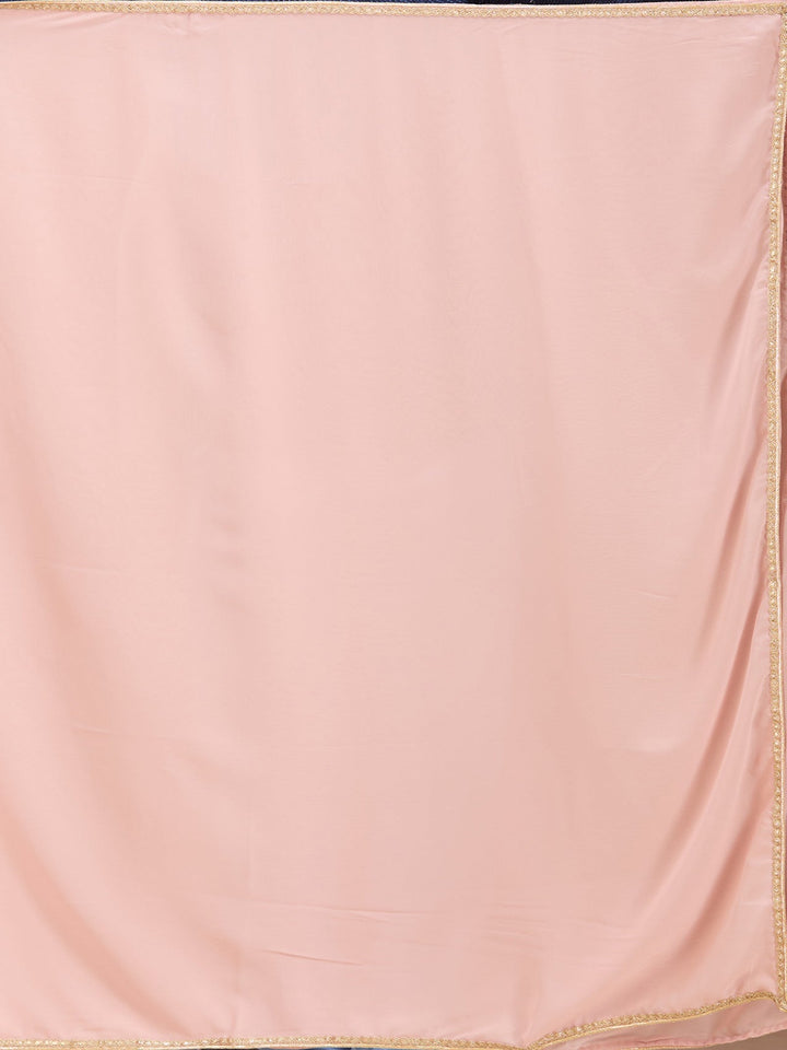 Baby Pink Cutdana Tissue Readymade Salwar Suit
