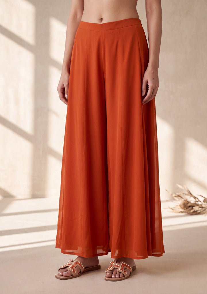 Orange Cutdana Georgette Readymade Salwar Suit