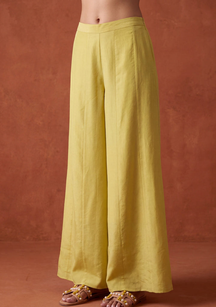 Lime Green Zariwork Chinon Readymade Salwar Suit