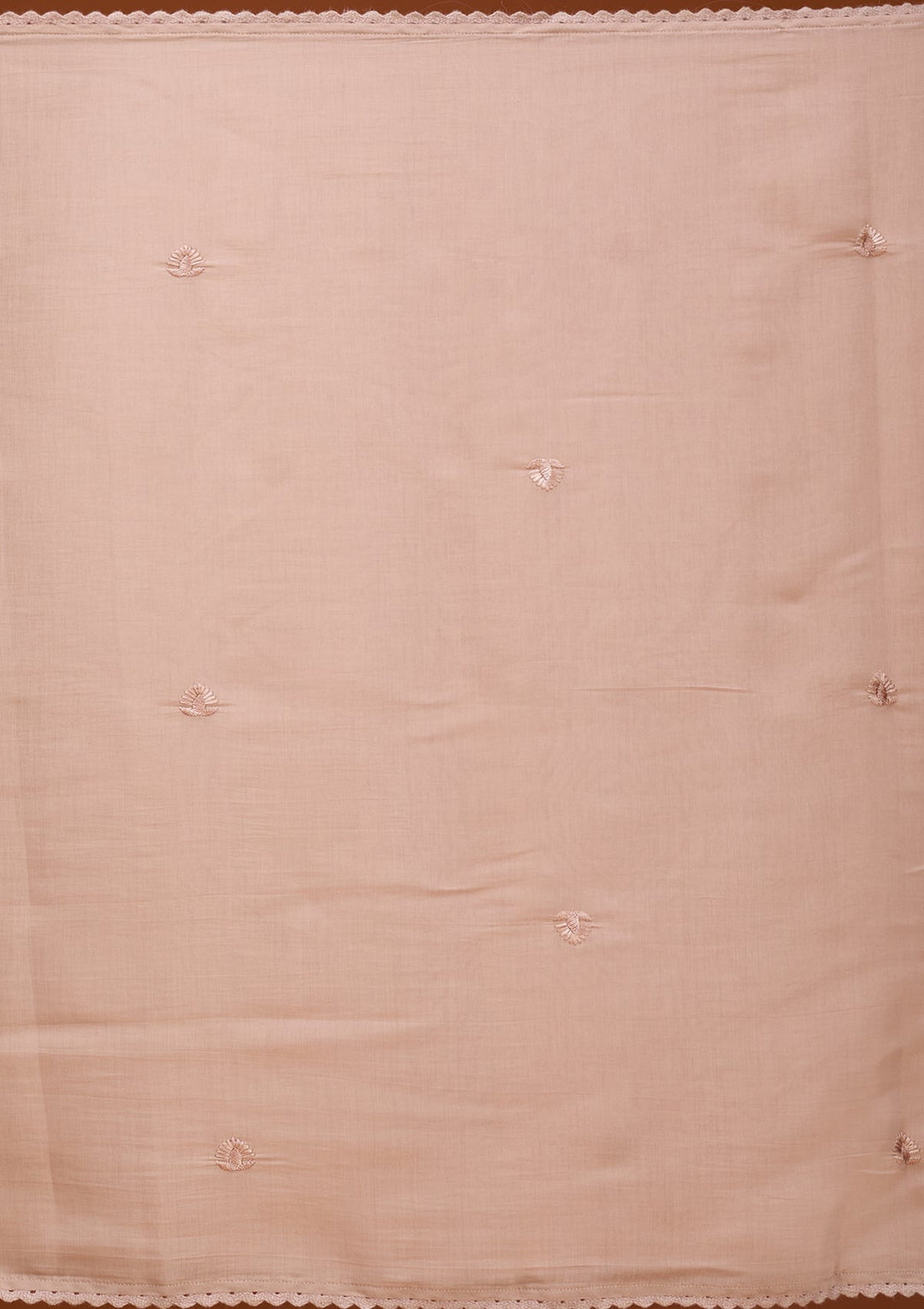 Light Brown Threadwork Chanderi Readymade Salwar Suit