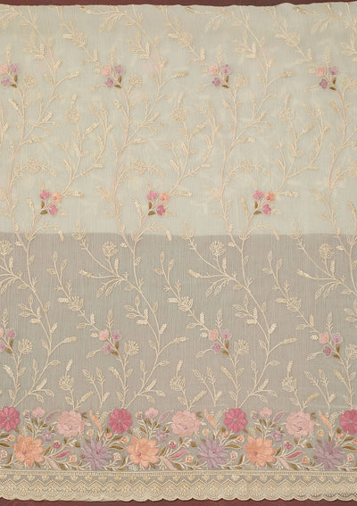 Maroon Stonework (Gold) Tissue Saree-koskii