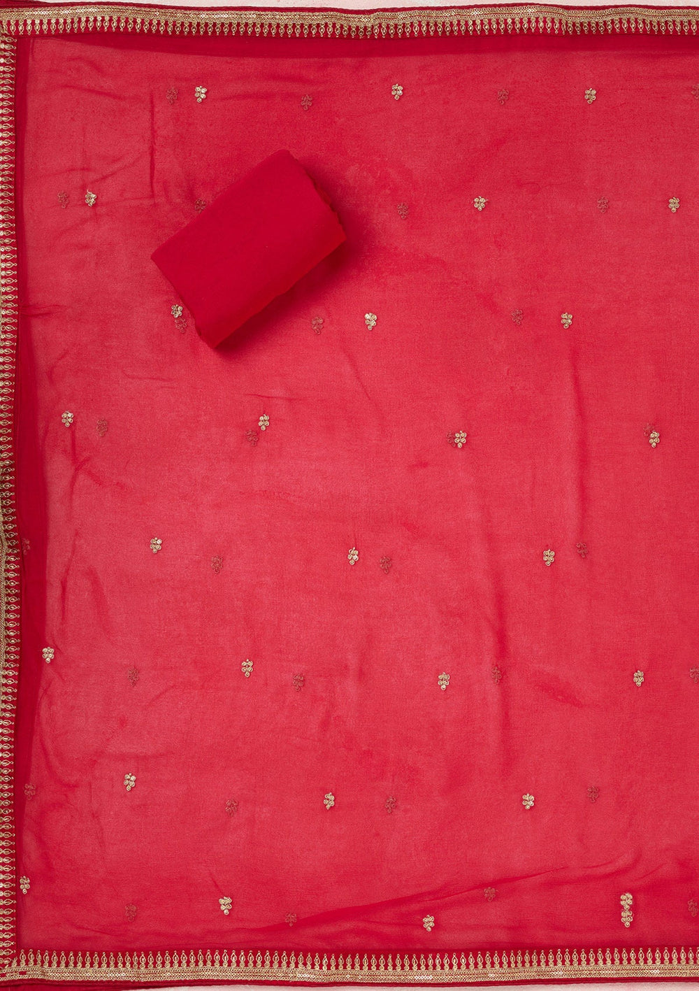 Mustard Yellow Zariwork (Gold) Chinon Readymade salwar suit-koskii