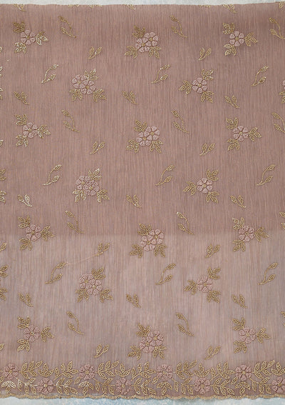 Lavender Stonework Tissue Unstitched Salwar Suit-Koskii