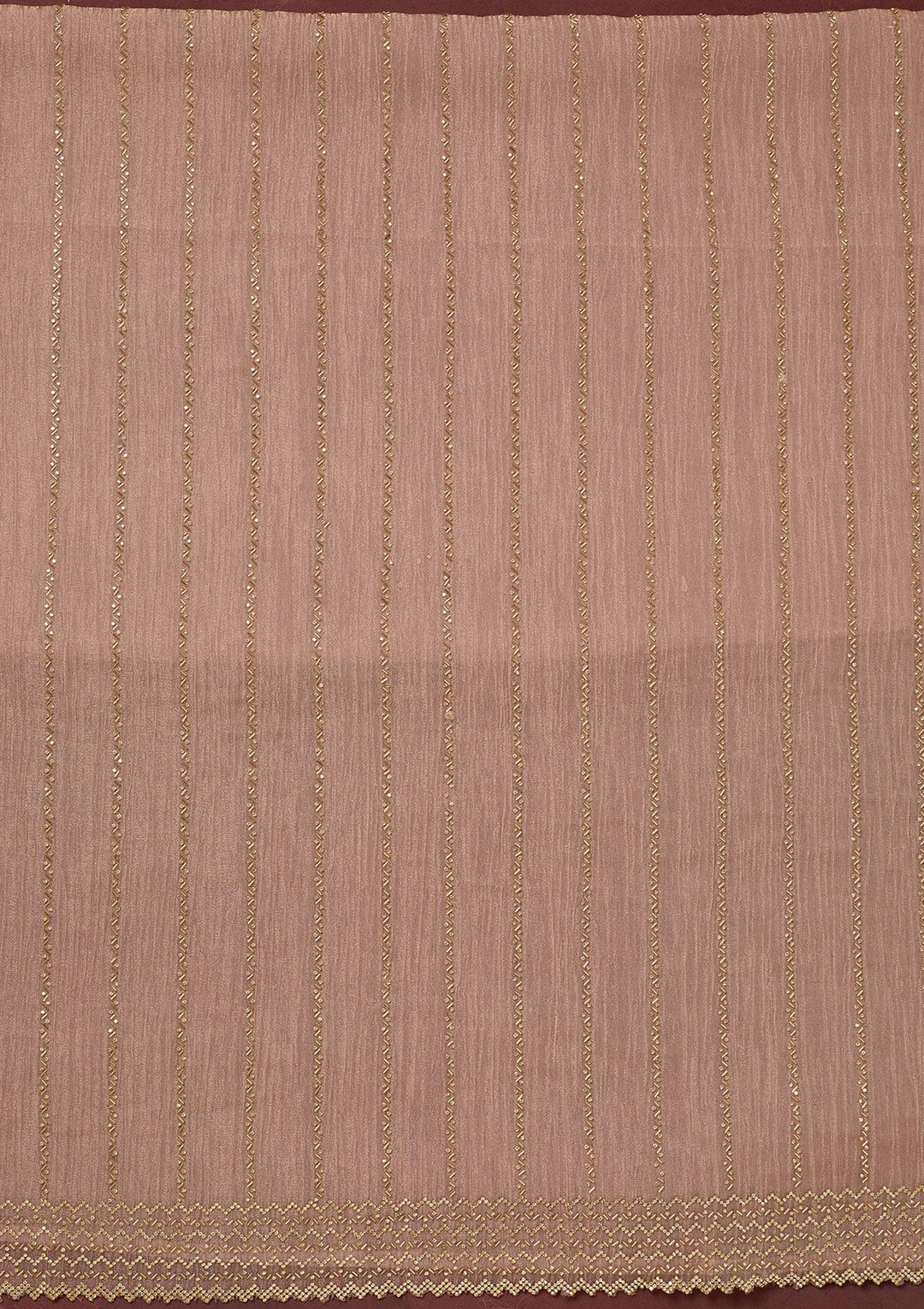 Peach Stonework Tissue Unstitched Salwar Suit-Koskii