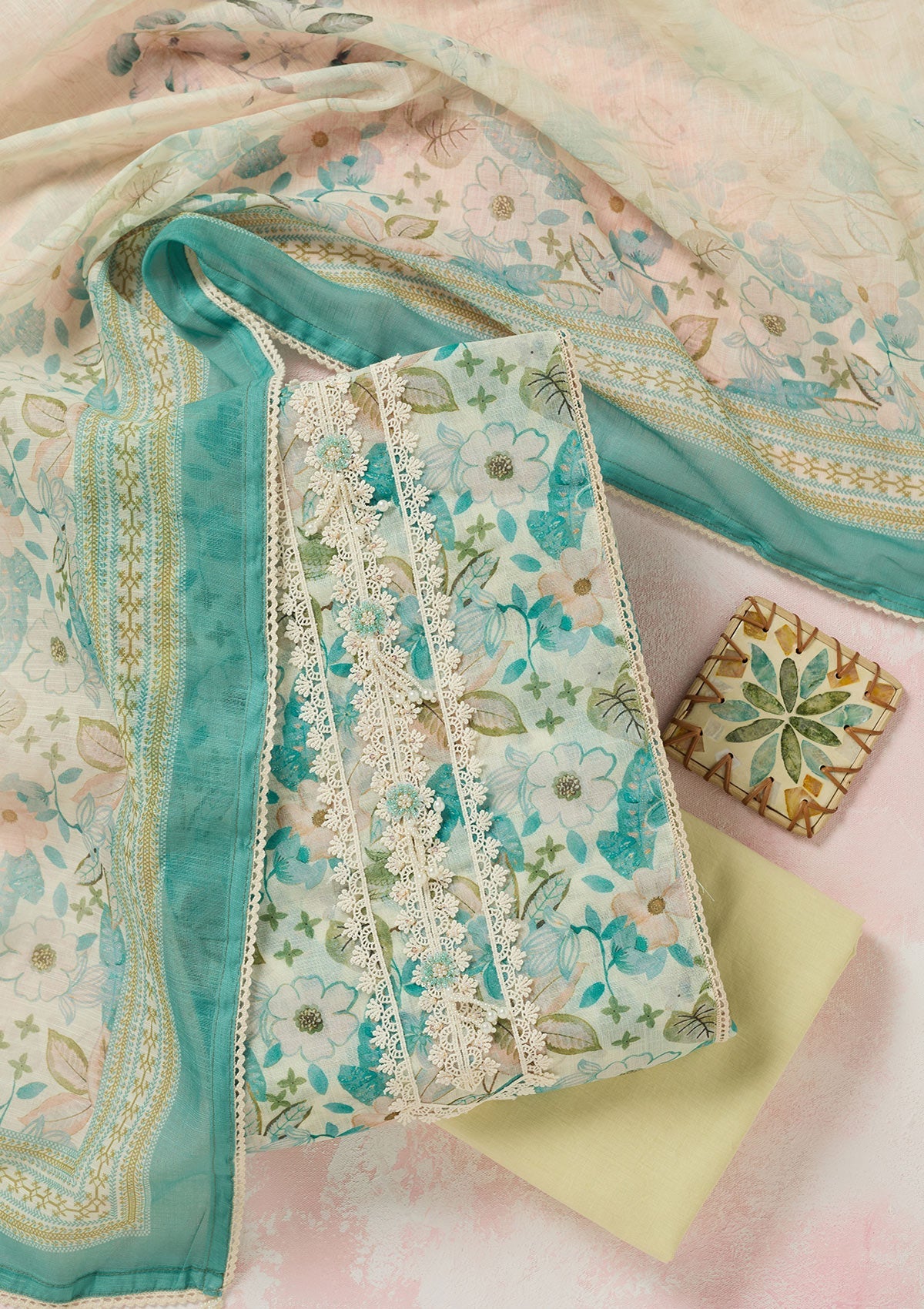 Red Zariwork (Gold) Chinon Readymade salwar suit-koskii