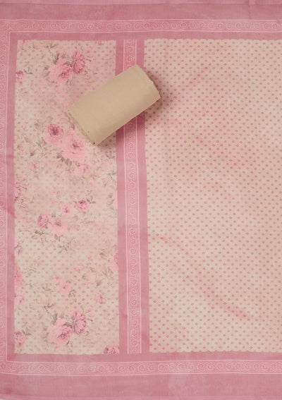 Magenta Pink Zariwork (Gold) Chinon Readymade salwar suit-koskii