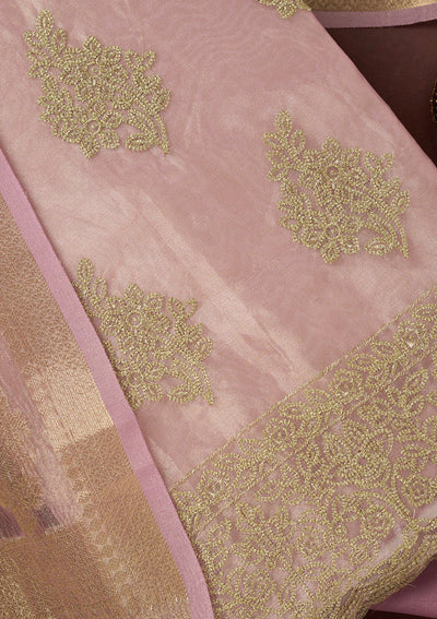 Black Threadwork Chiffon Saree-koskii