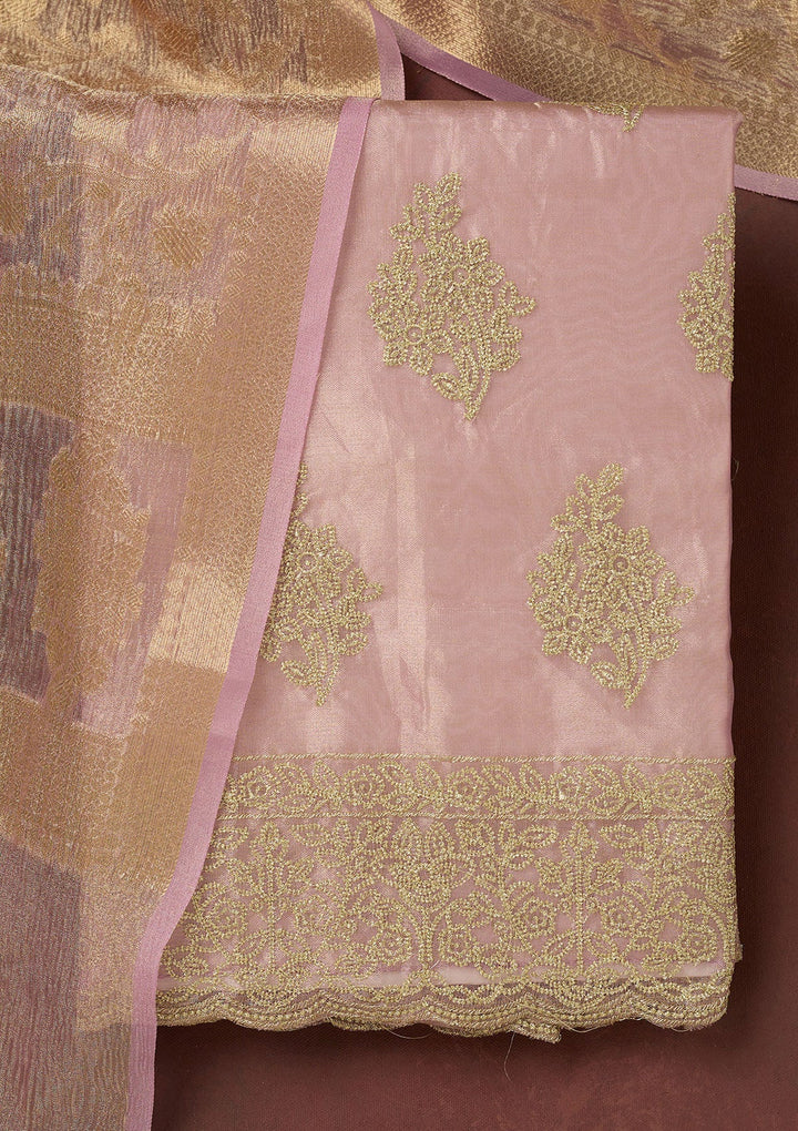 Black Threadwork Chiffon Saree-koskii