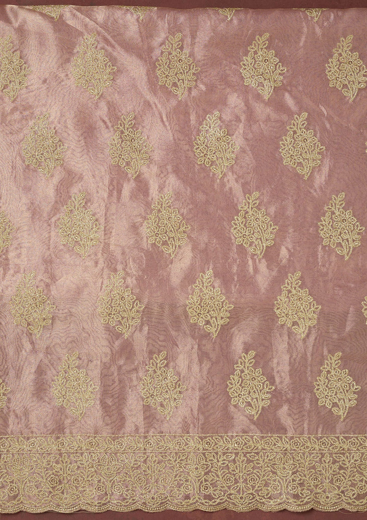 Black Threadwork Chiffon Saree-koskii