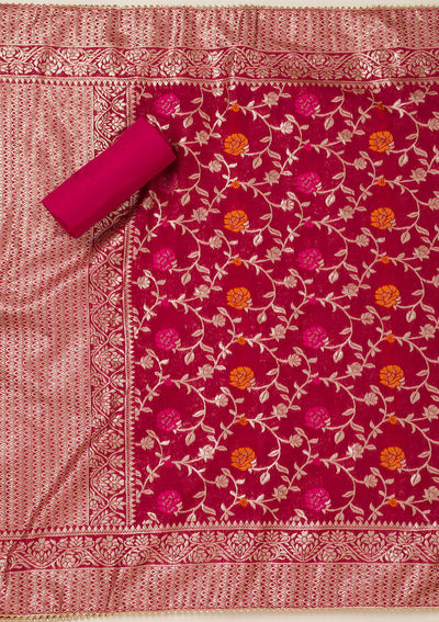 Wine Stonework (Gold) Georgette Saree-koskii