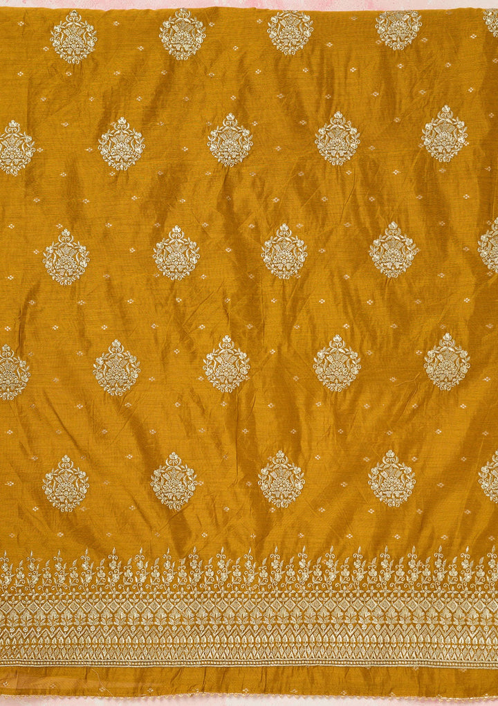 Lavender Stonework (Gold) Tissue Saree-koskii