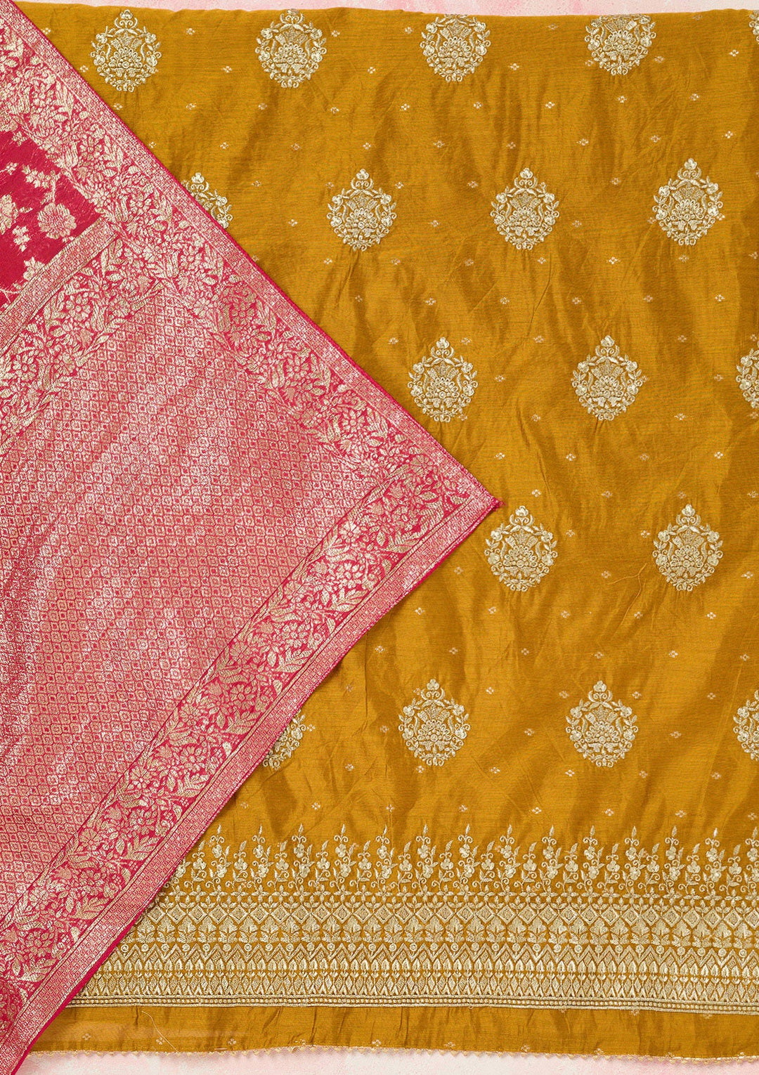 Lavender Stonework (Gold) Tissue Saree-koskii