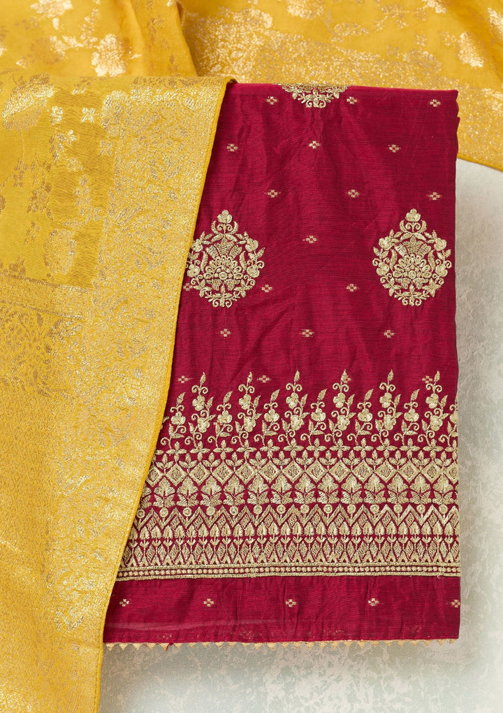 Peach Stonework (Gold) Tissue Saree-koskii