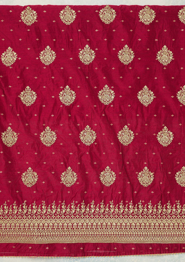 Mustard Zariwork (Gold) Organza Saree-koskii
