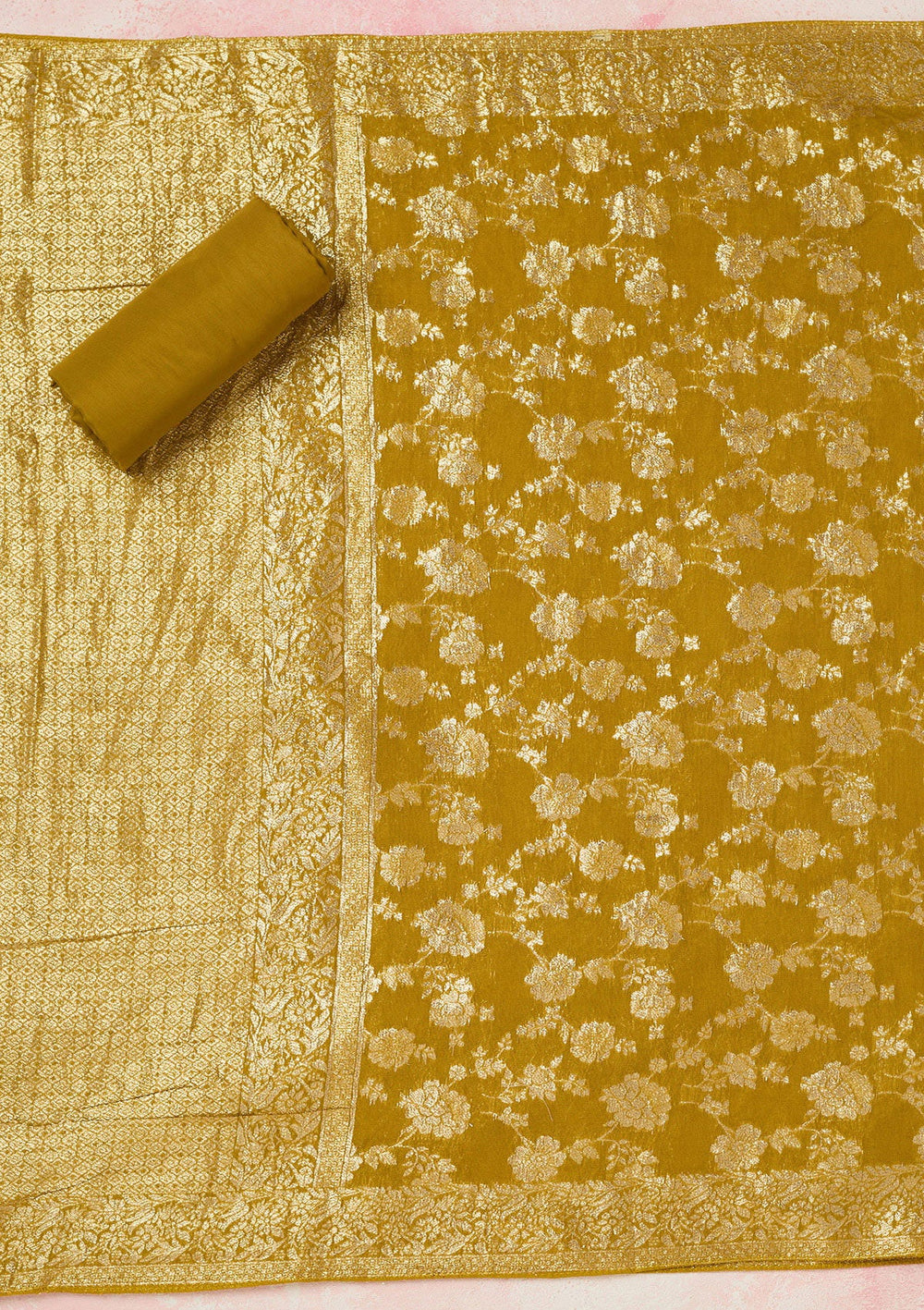 Peacock Blue Cording Tissue Saree-koskii