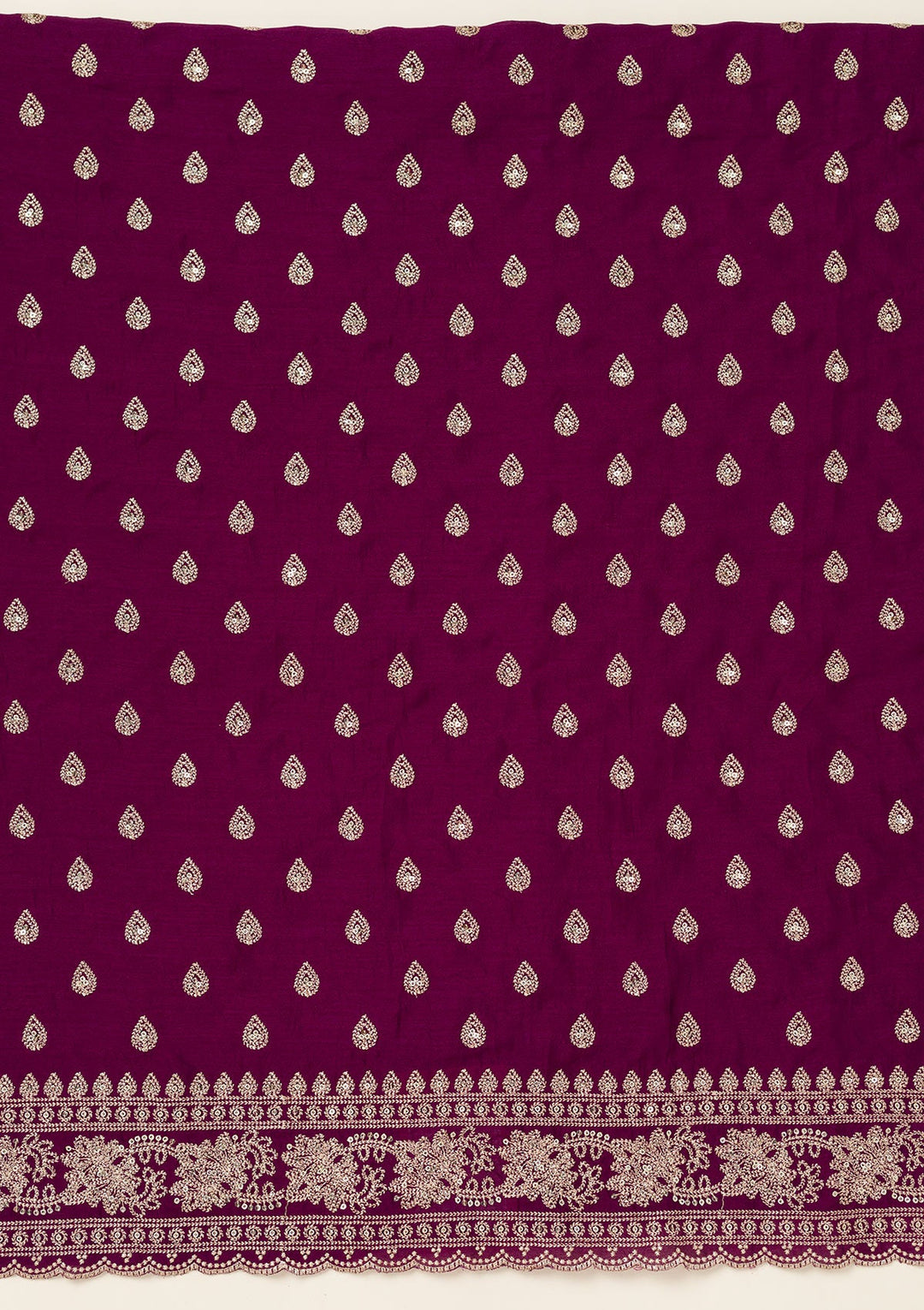 Wine Stonework (Gold) Georgette Saree-koskii