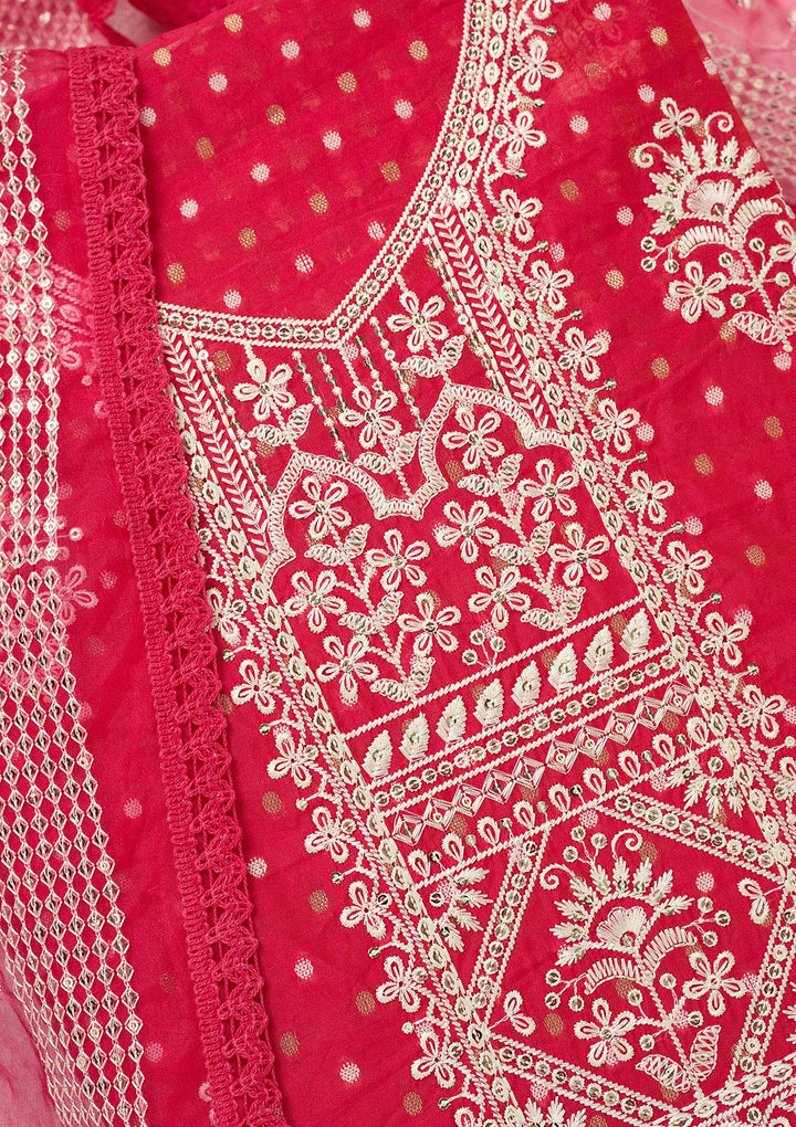 Peach Stonework (Gold) Tissue Saree-koskii