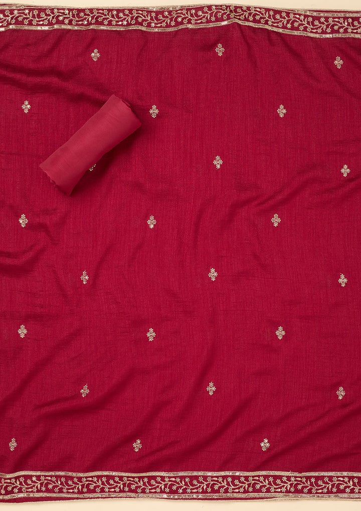 Mehendi Zariwork Soft Raw Silk Unstitched Salwar Suit-koskii