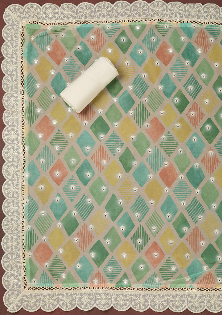 Royal Blue Kashmiri Georgette Saree-koskii